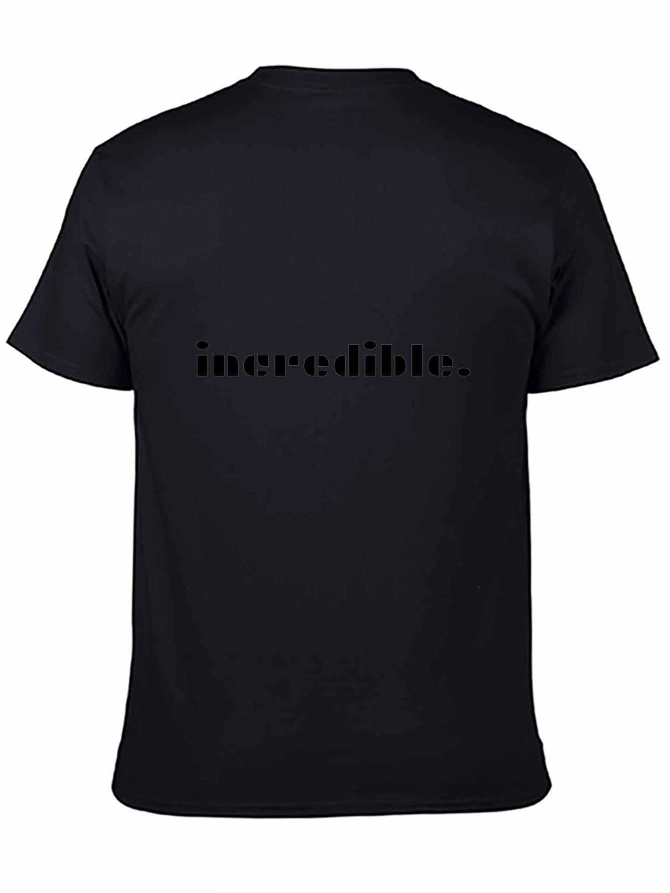 Incredible Black Tee - Minimalist Design