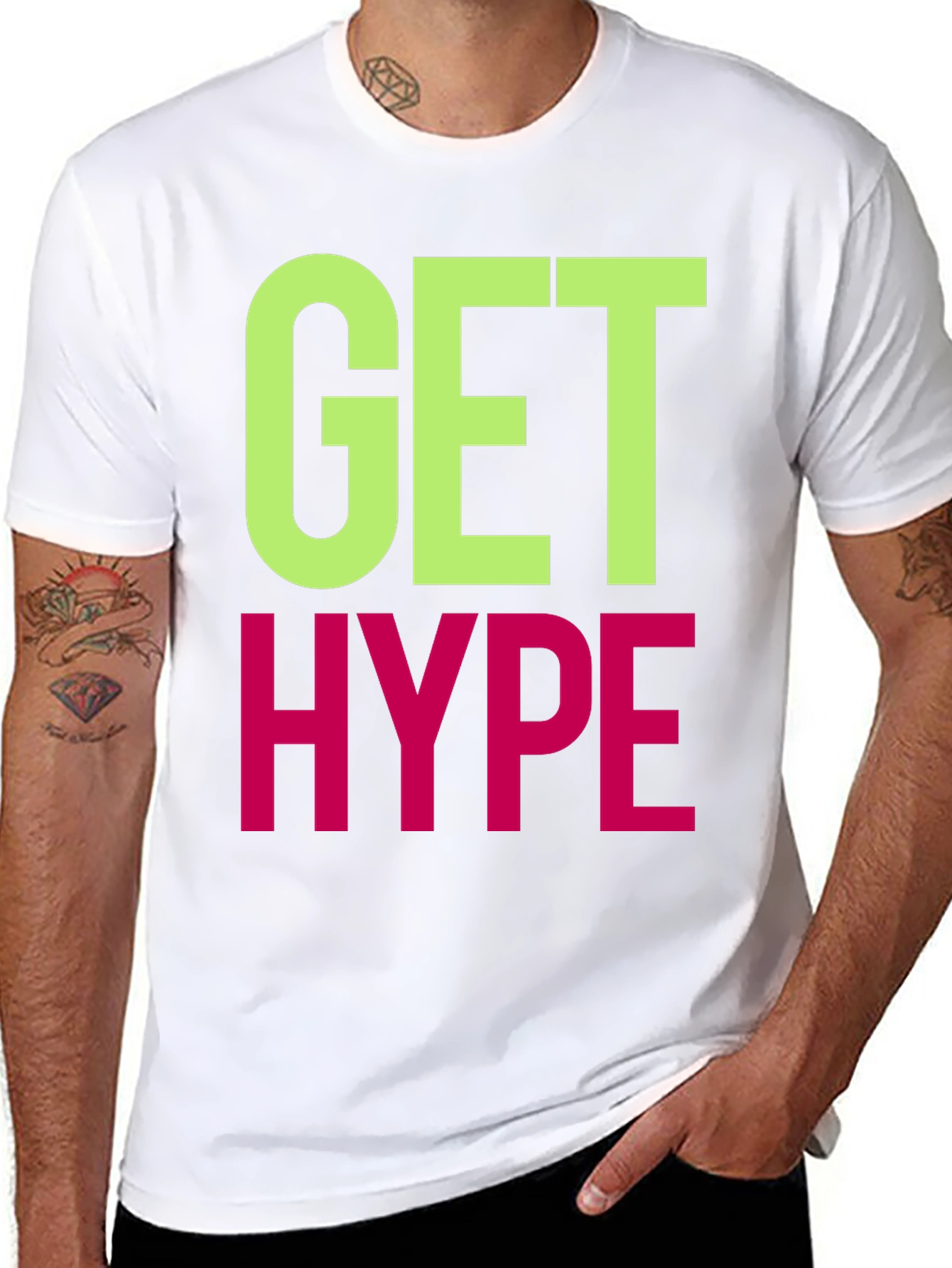 Get Hype Graphic T-Shirt - Trendy Casual Wear