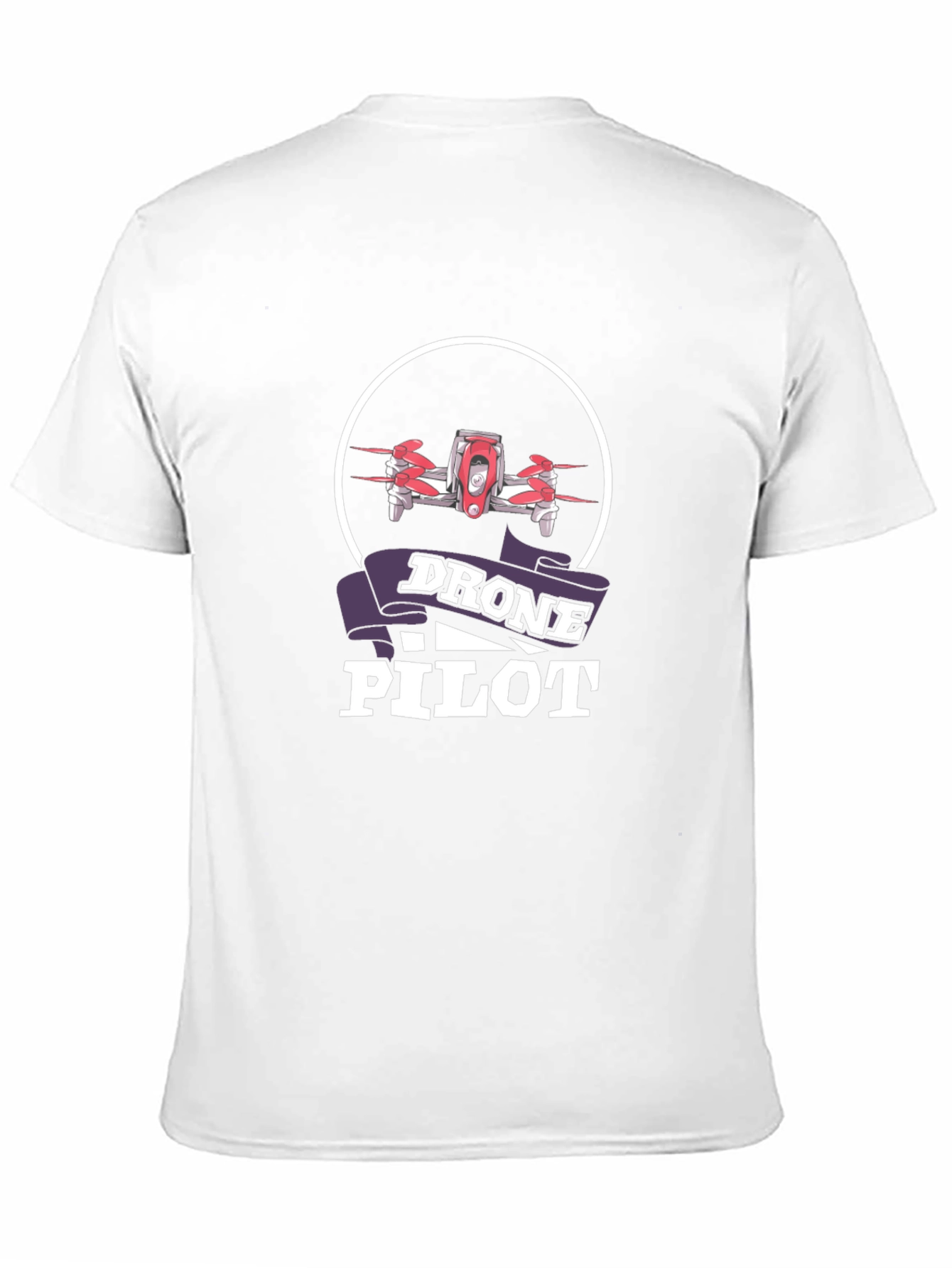 Drone Pilot Graphic Tee - Black Cotton T-Shirt