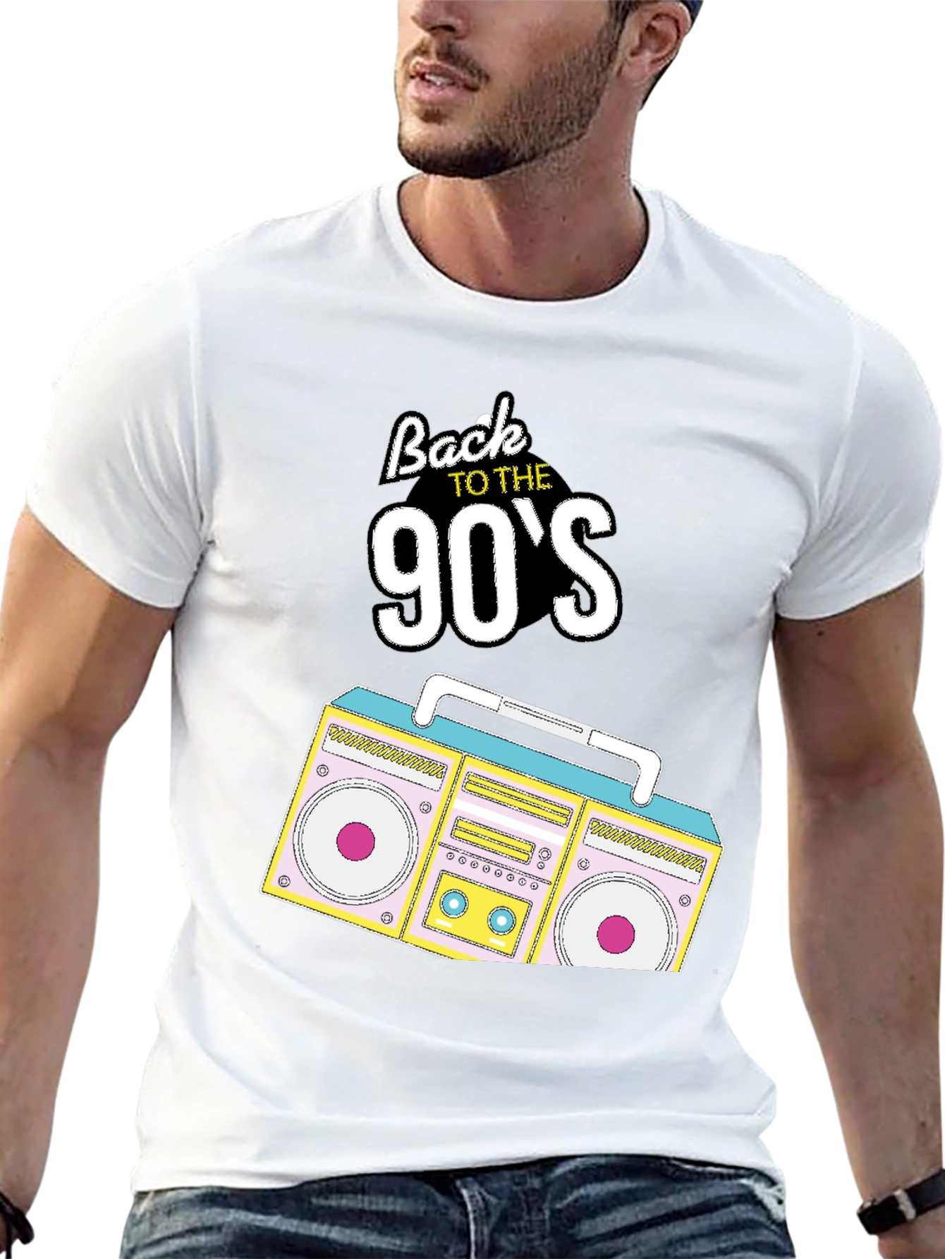 Back to the 90s Boombox Graphic Tee