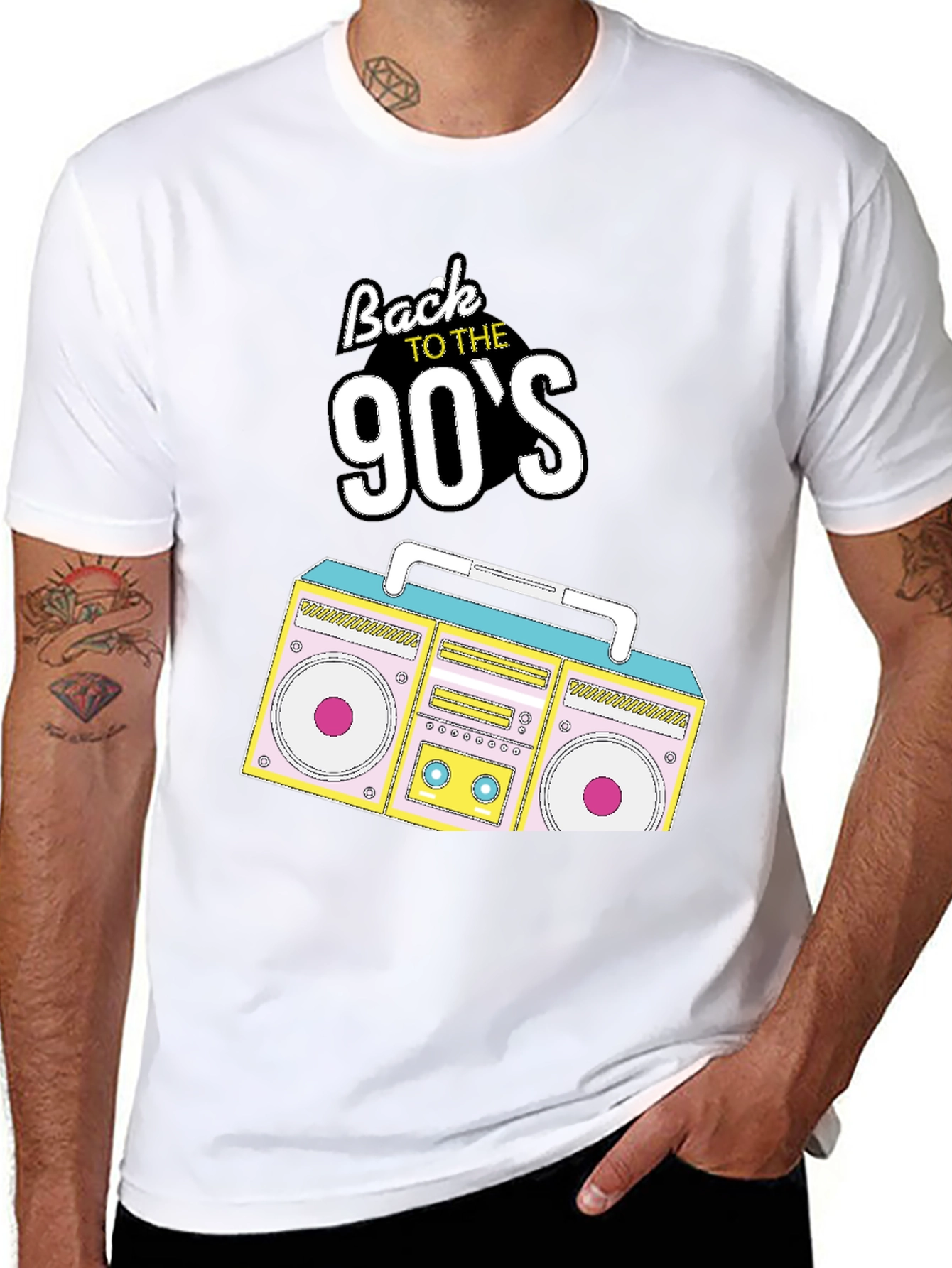 Back to the 90s Boombox Graphic Tee