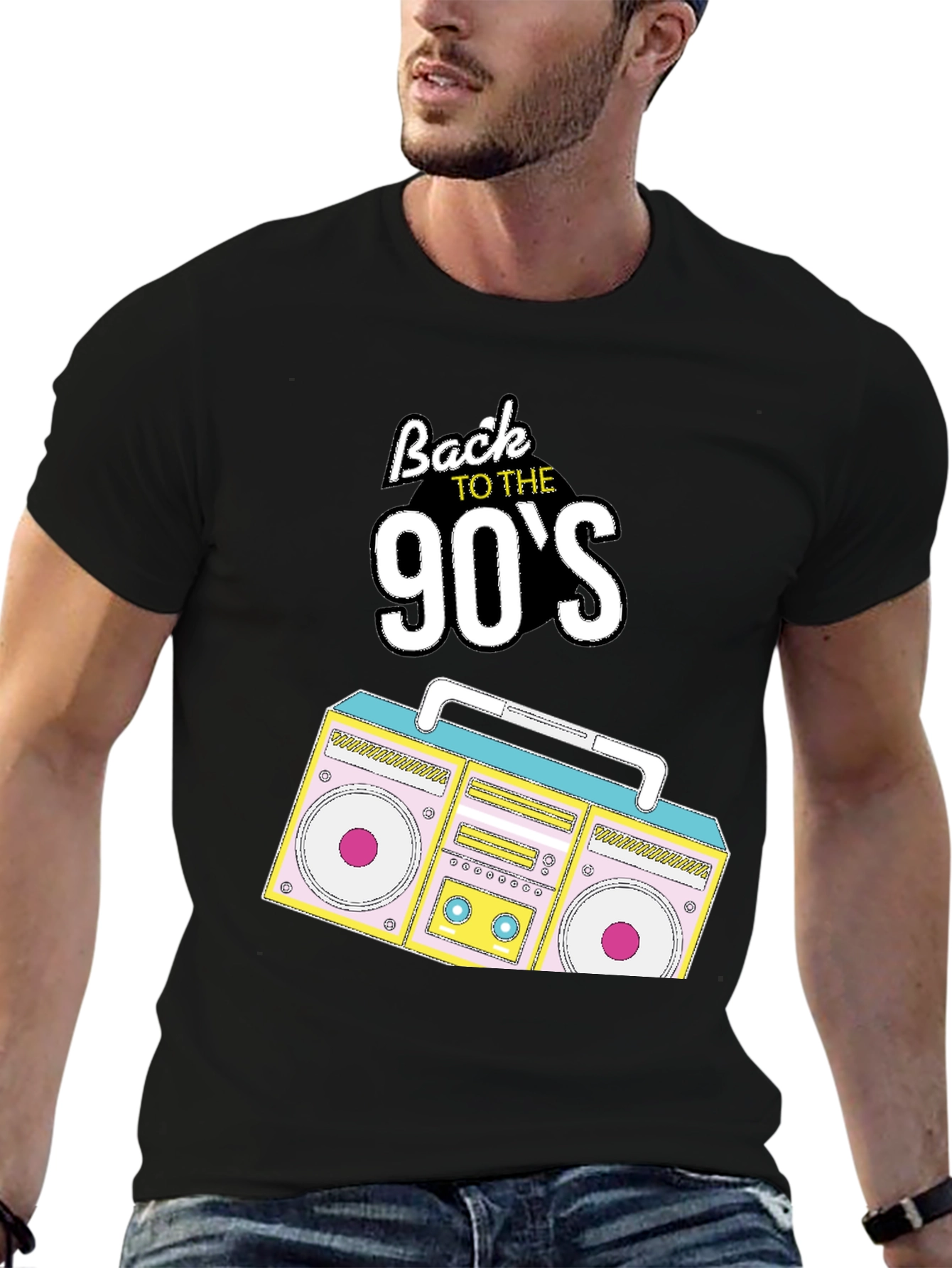 Back to the 90s Boombox Graphic Tee