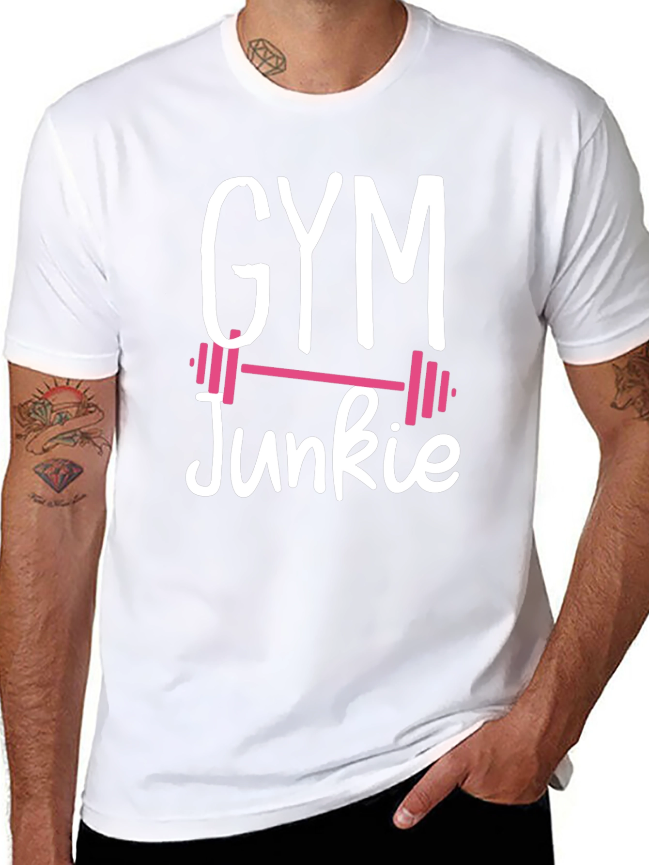 Gym Junkie Black T-Shirt - Fitness Apparel