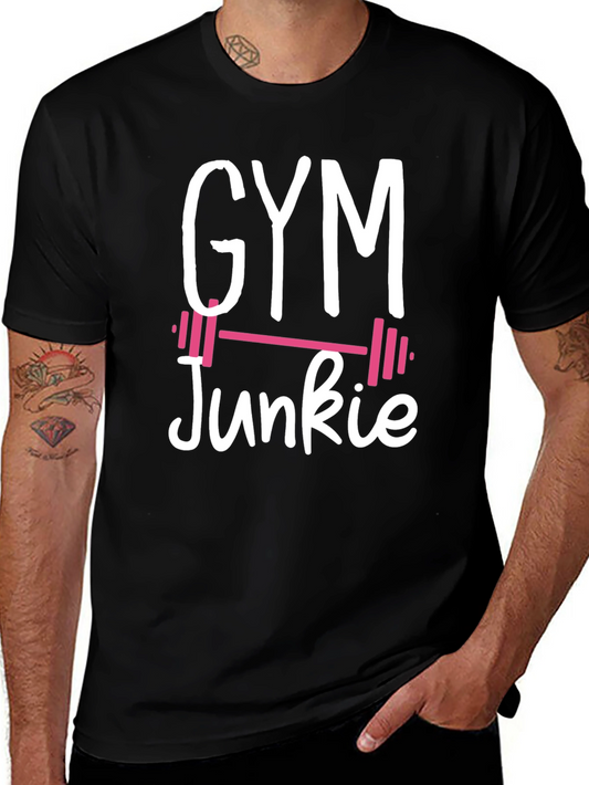 Gym Junkie Black T-Shirt - Fitness Apparel