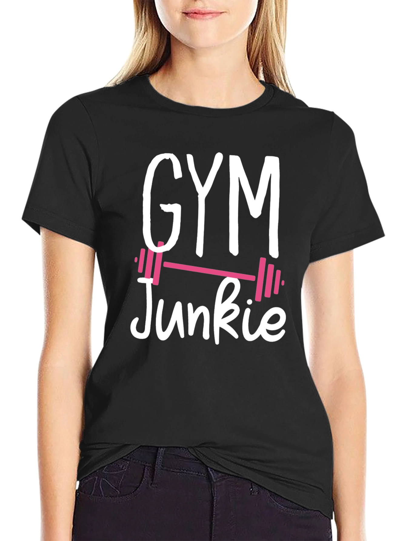 Gym Junkie Black T-Shirt - Fitness Apparel