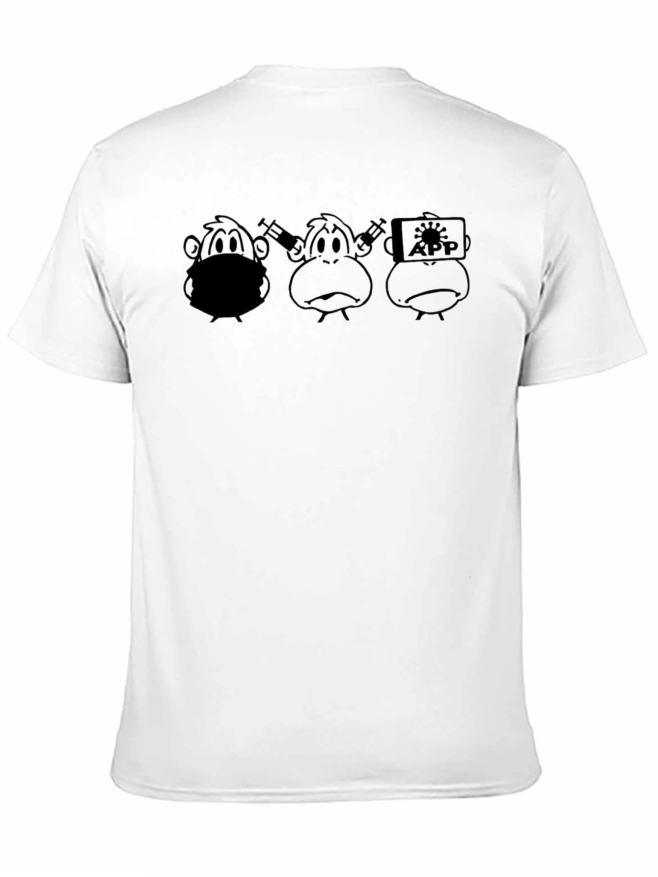 COVID Monkey T-Shirt - Hear See Speak No Evil