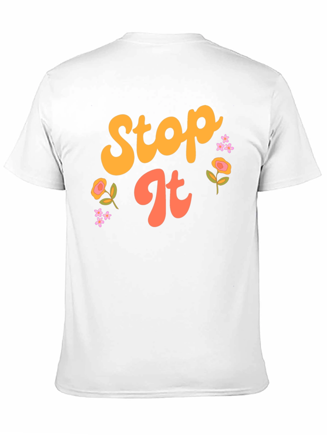 Retro Stop It Graphic Tee - Unisex Black T-Shirt