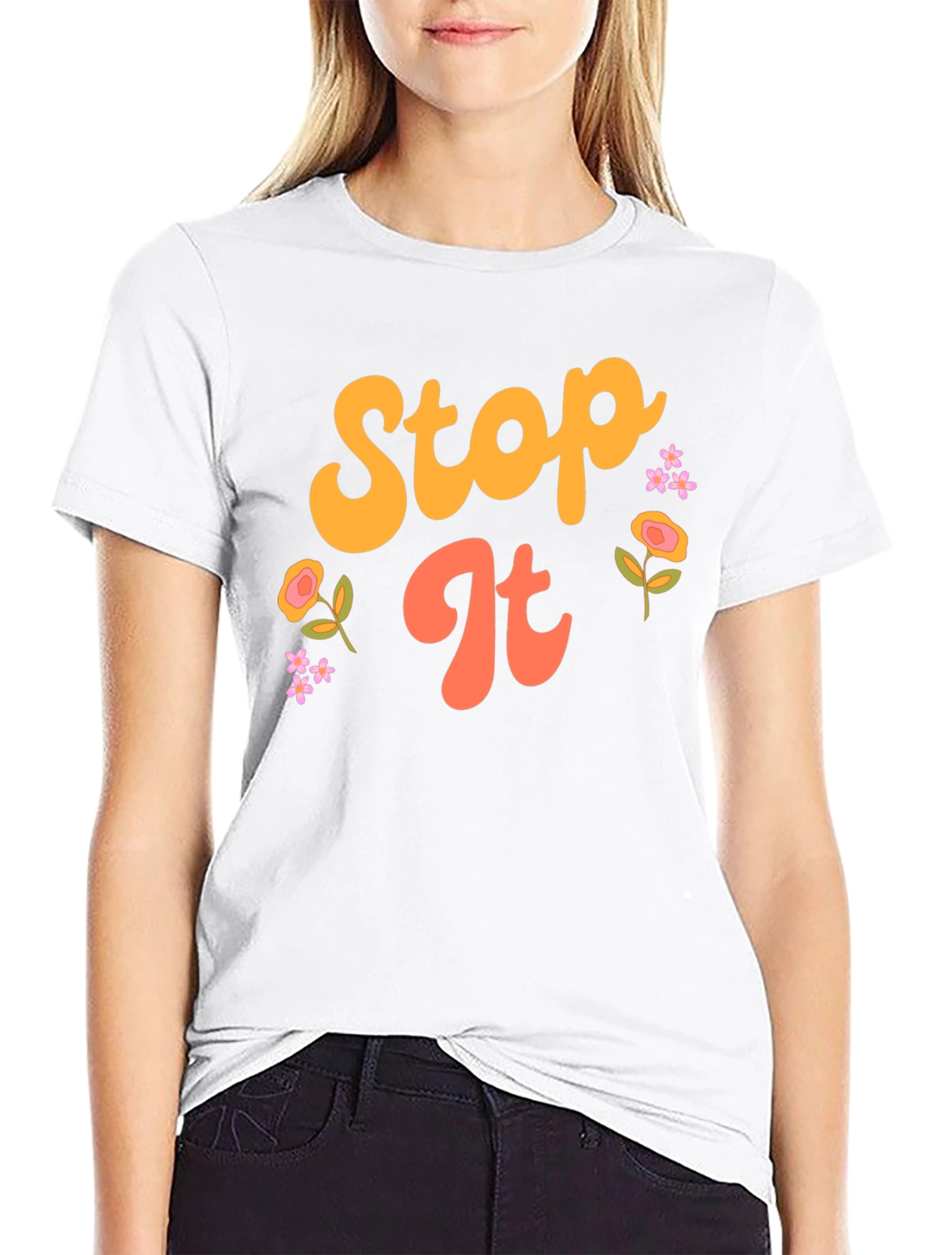 Retro Stop It Graphic Tee - Unisex Black T-Shirt