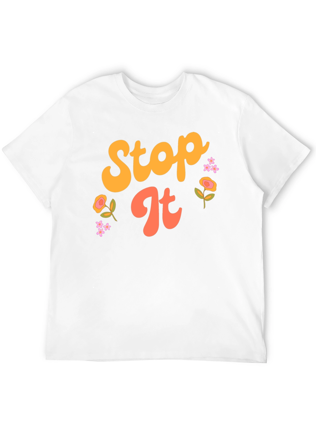 Retro Stop It Graphic Tee - Unisex Black T-Shirt
