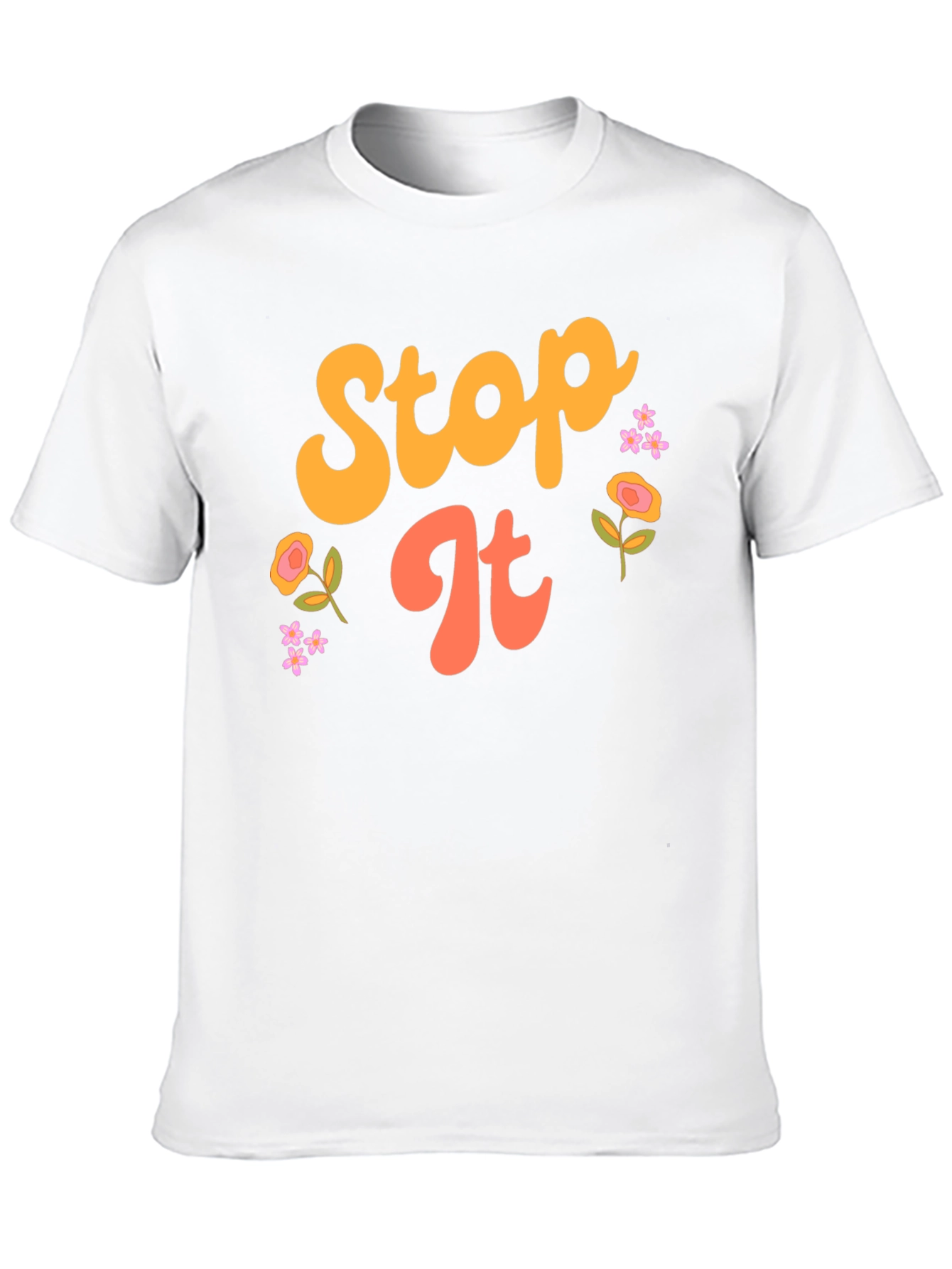 Retro Stop It Graphic Tee - Unisex Black T-Shirt