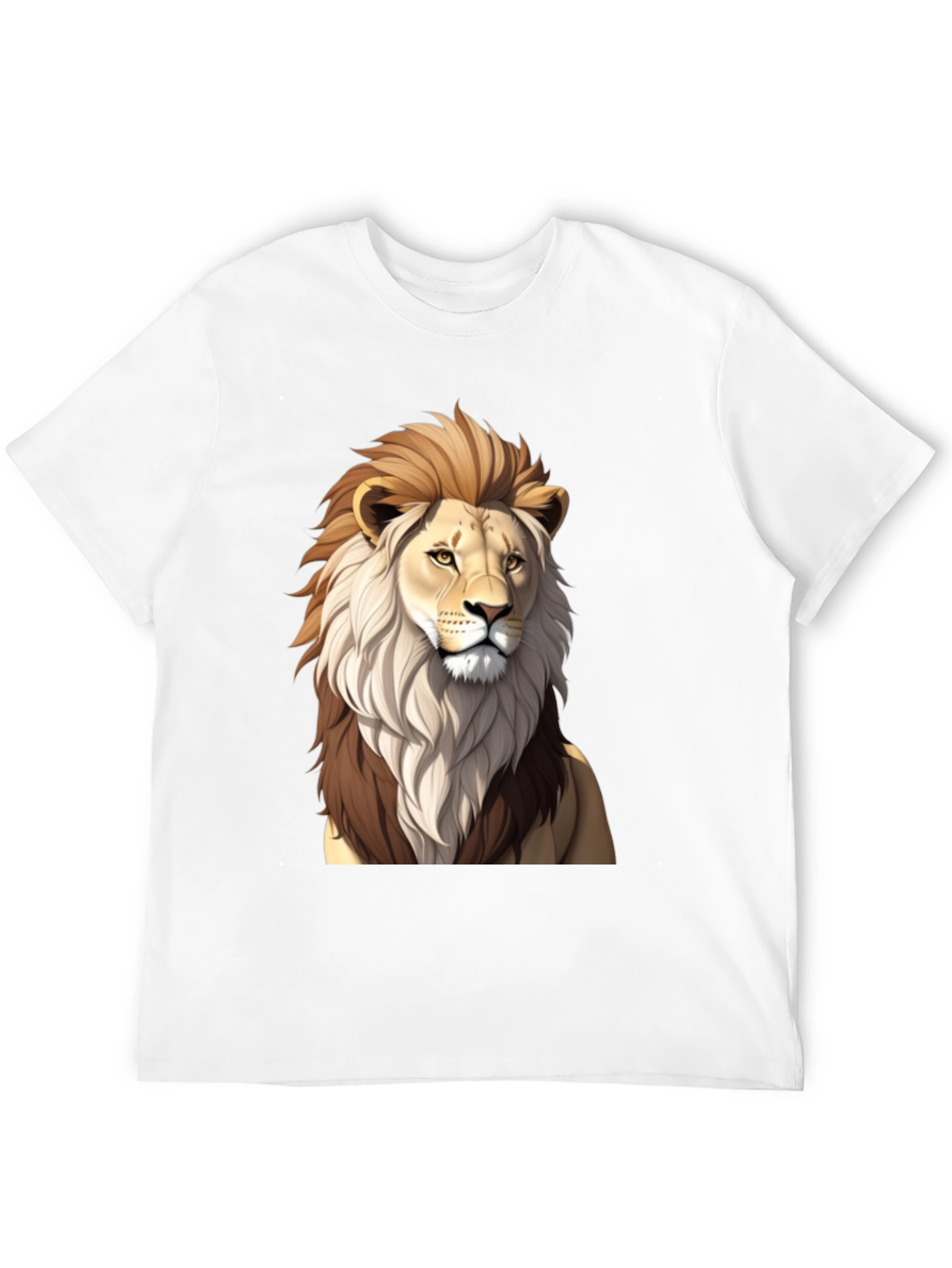 Lion Graphic Black T-Shirt - Mens Casual Wear