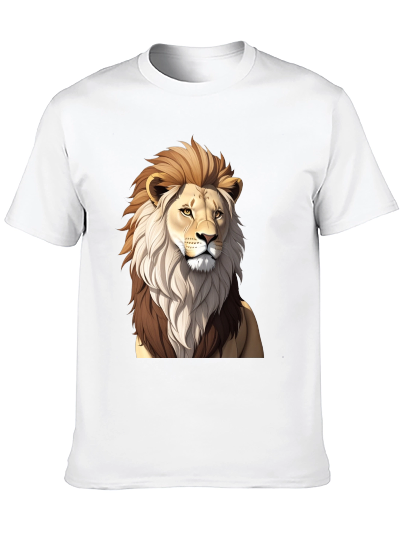 Lion Graphic Black T-Shirt - Mens Casual Wear