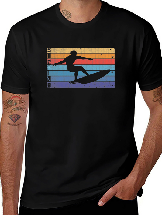 Retro Surfing T-Shirt - Vintage Style Surfer Tee