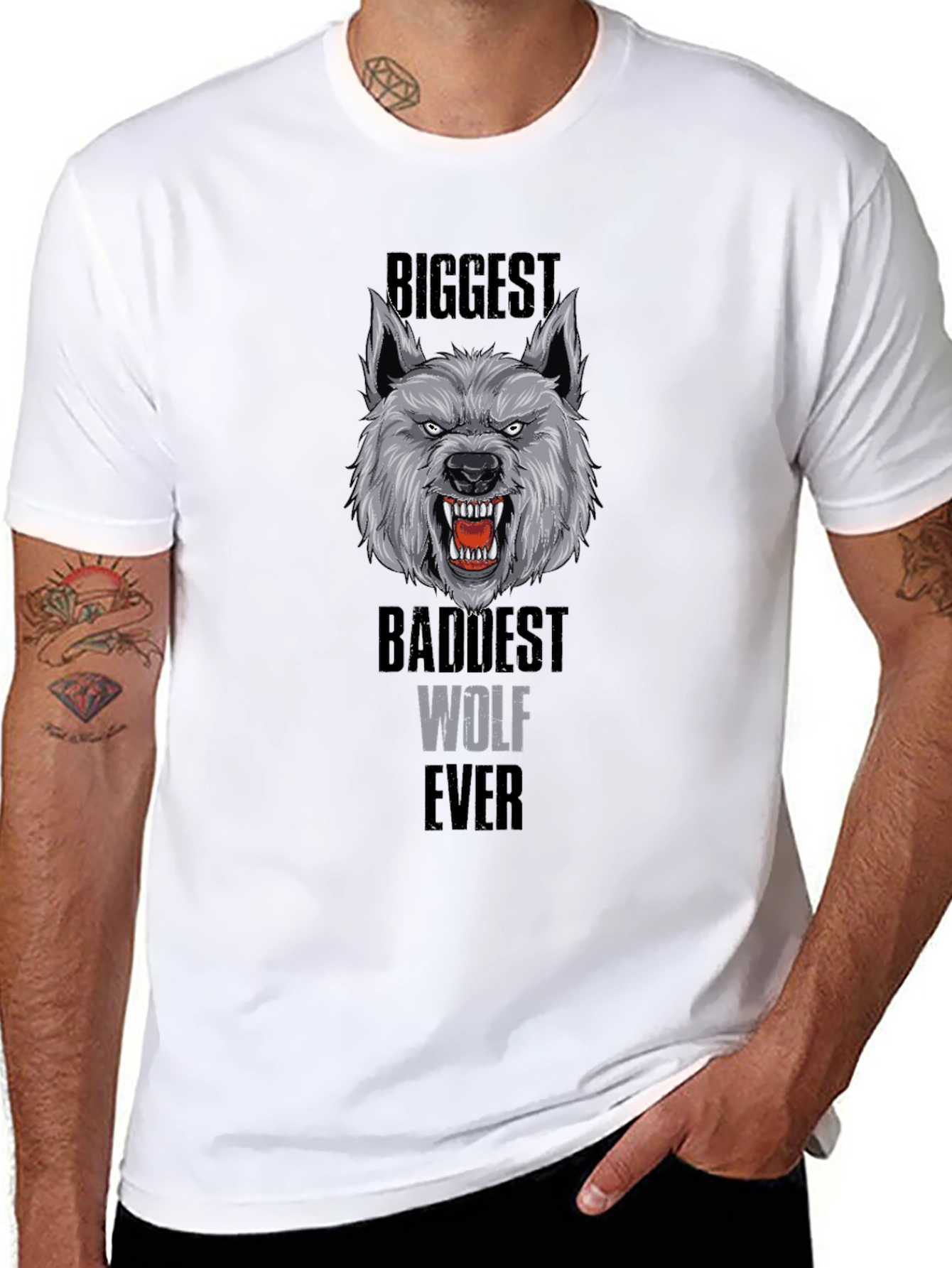 Biggest Baddest Wolf Ever T-Shirt