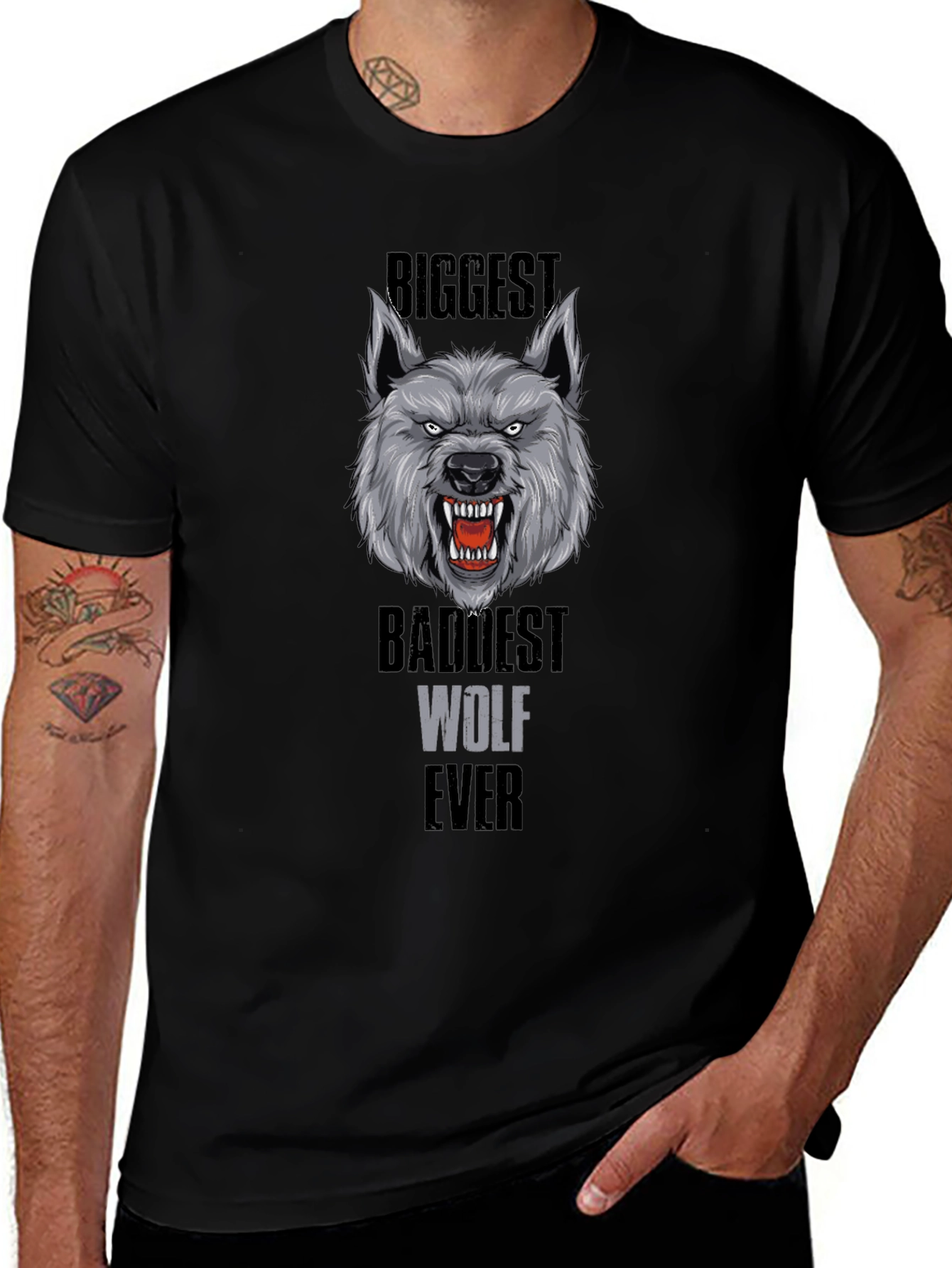 Biggest Baddest Wolf Ever T-Shirt