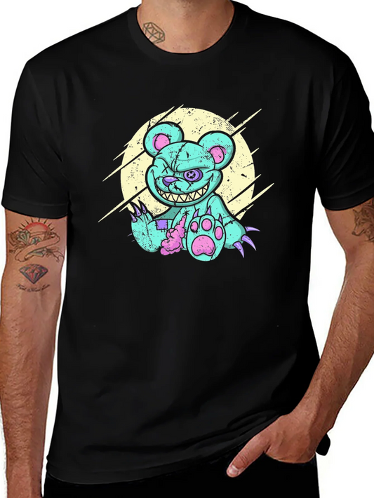 Scary Bear Graphic T-Shirt