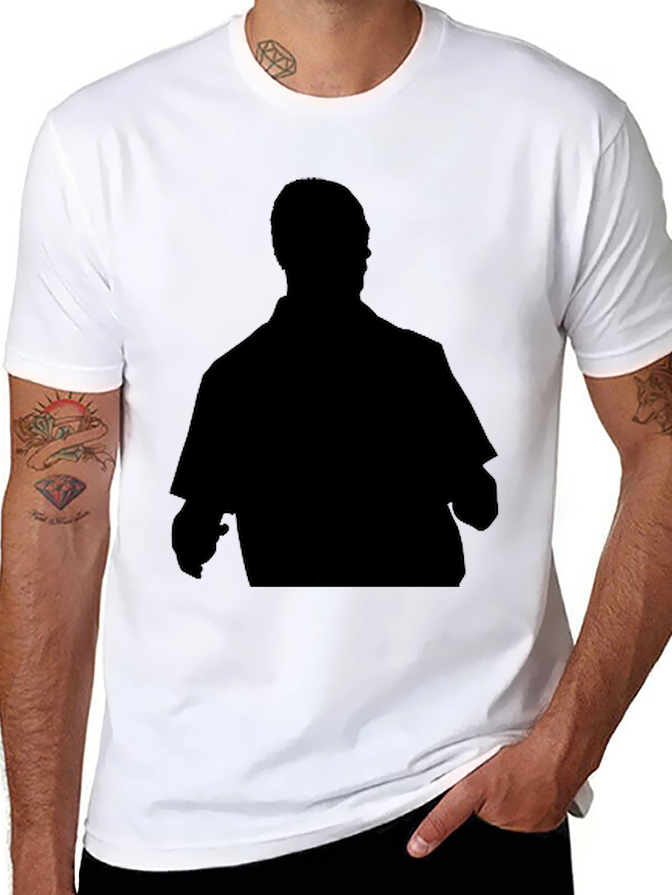Silhouette Graphic Black T-Shirt