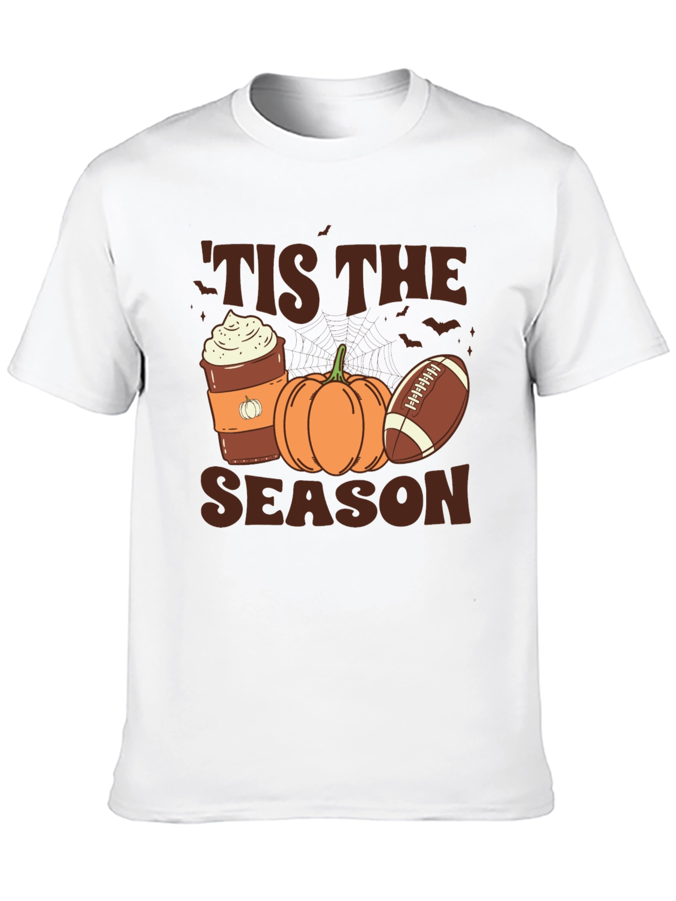Tis The Season T-Shirt - Pumpkin Spice & Football