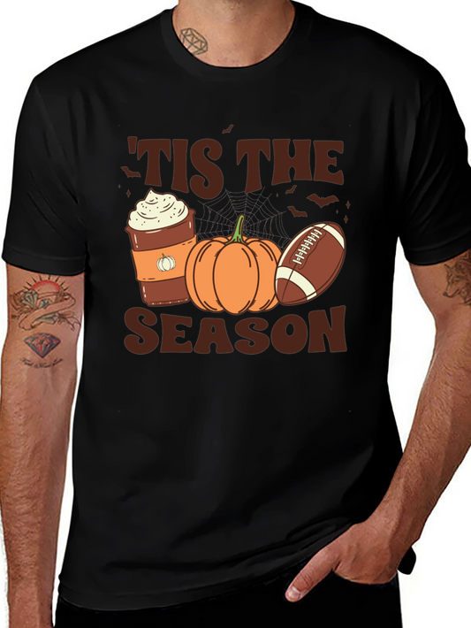 Tis The Season T-Shirt - Pumpkin Spice & Football