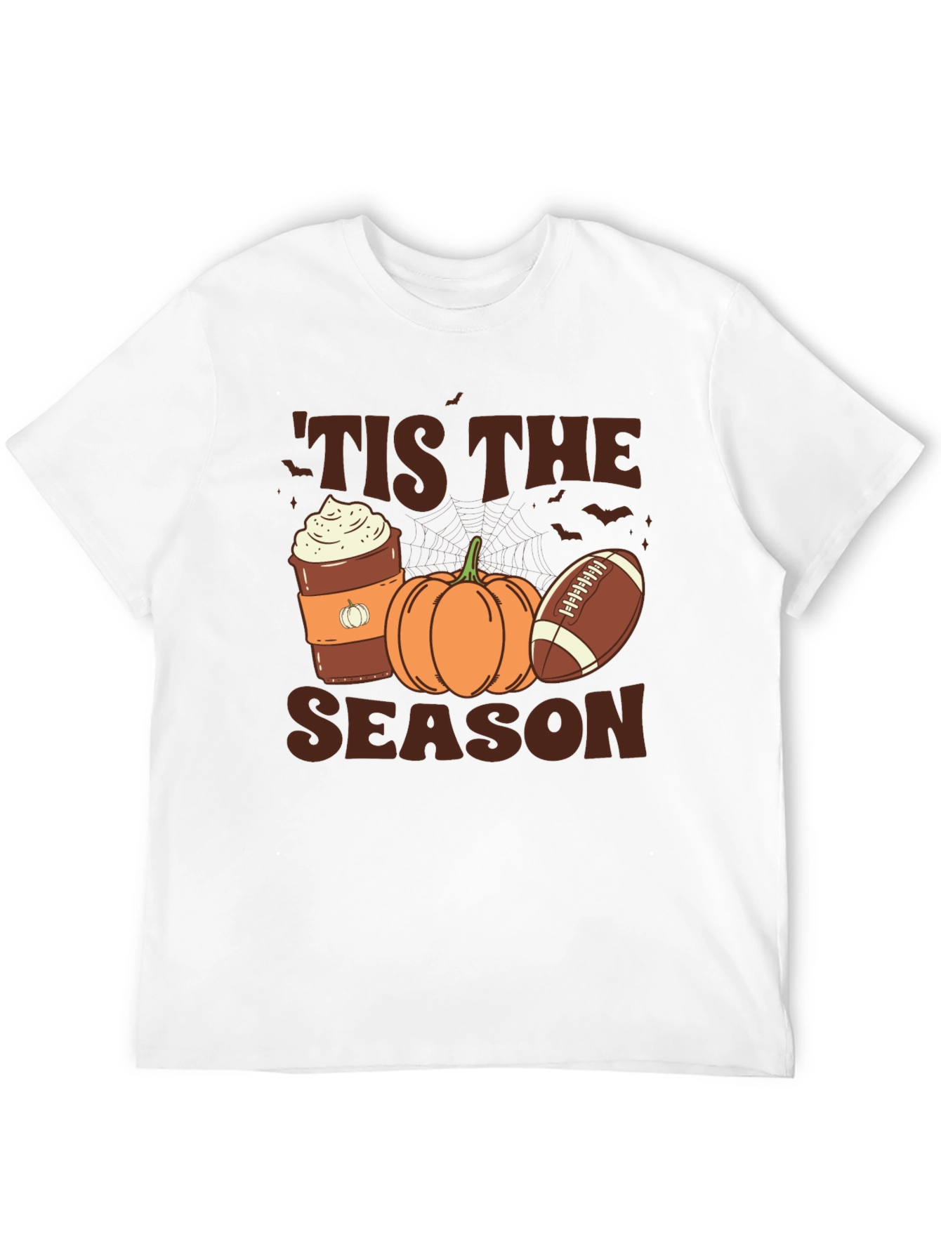 Tis The Season T-Shirt - Pumpkin Spice & Football