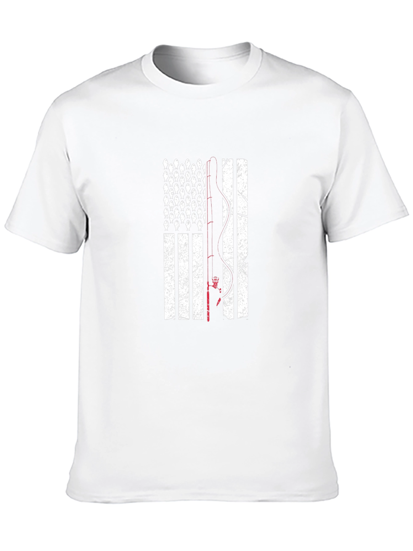 Fishing American Flag T-Shirt