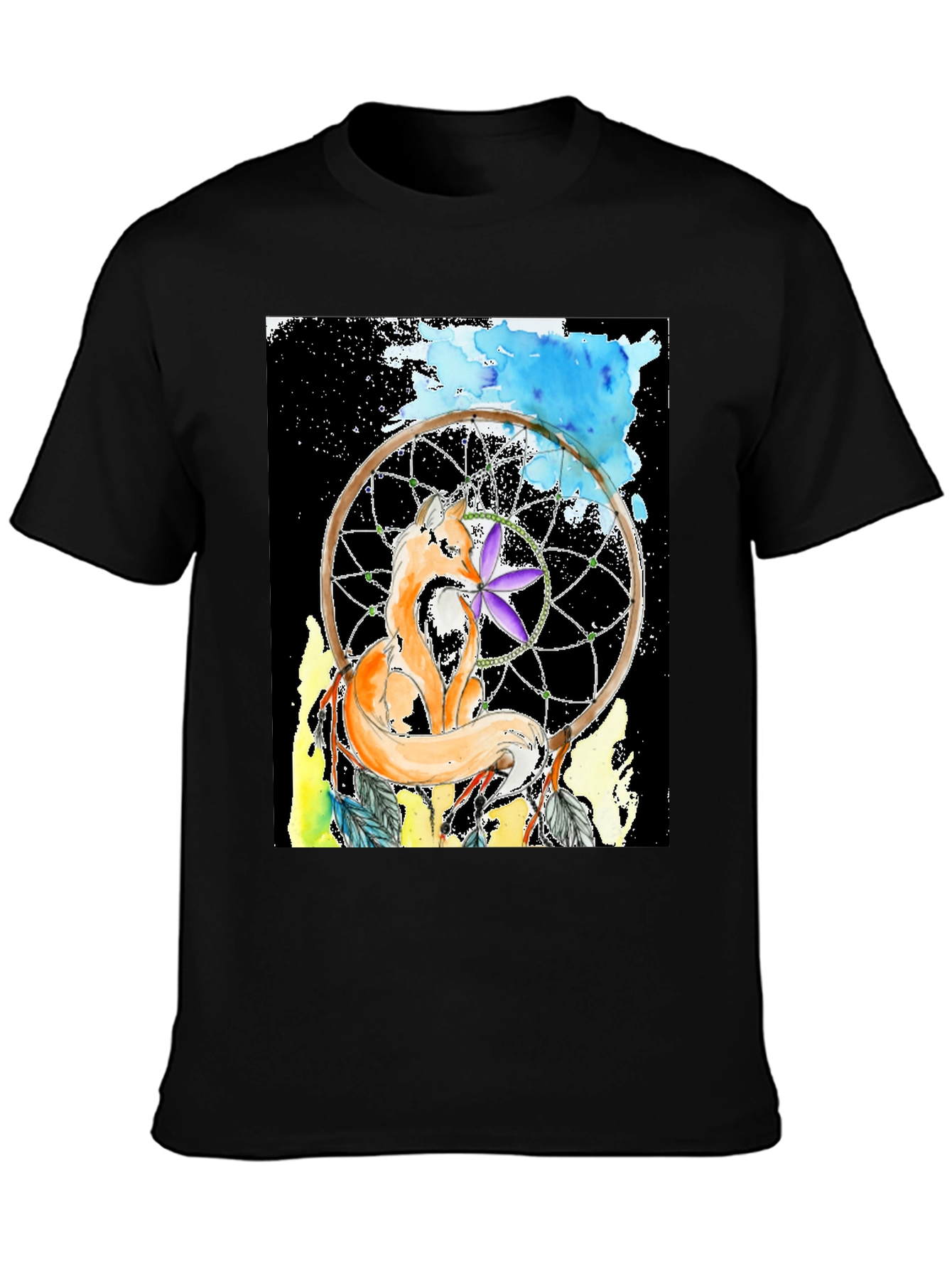 Fox Dreamcatcher Graphic Tee - Stylish Comfort