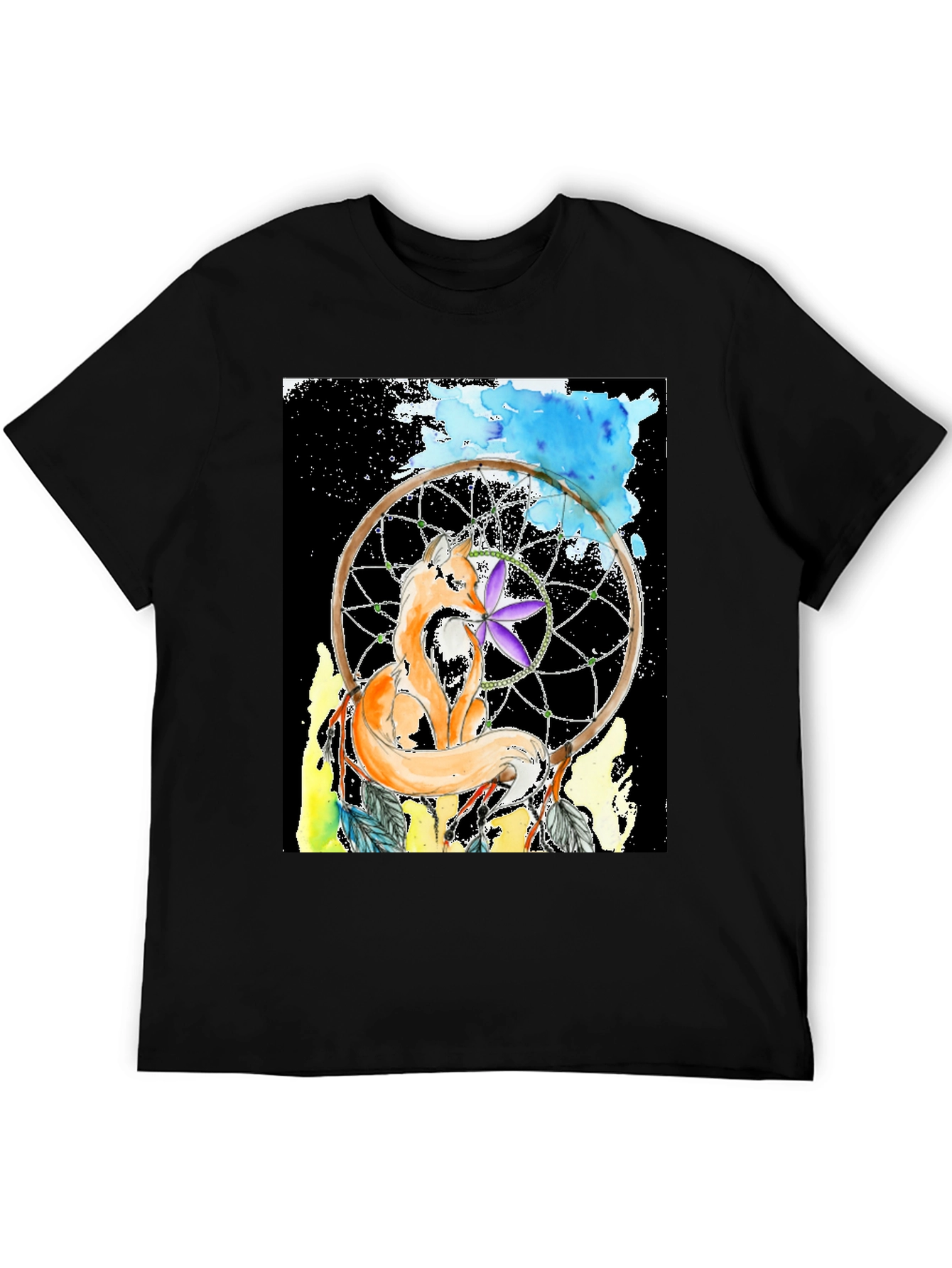 Fox Dreamcatcher Graphic Tee - Stylish Comfort