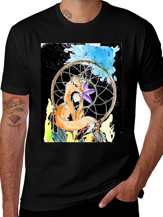 Fox Dreamcatcher Graphic Tee - Stylish Comfort