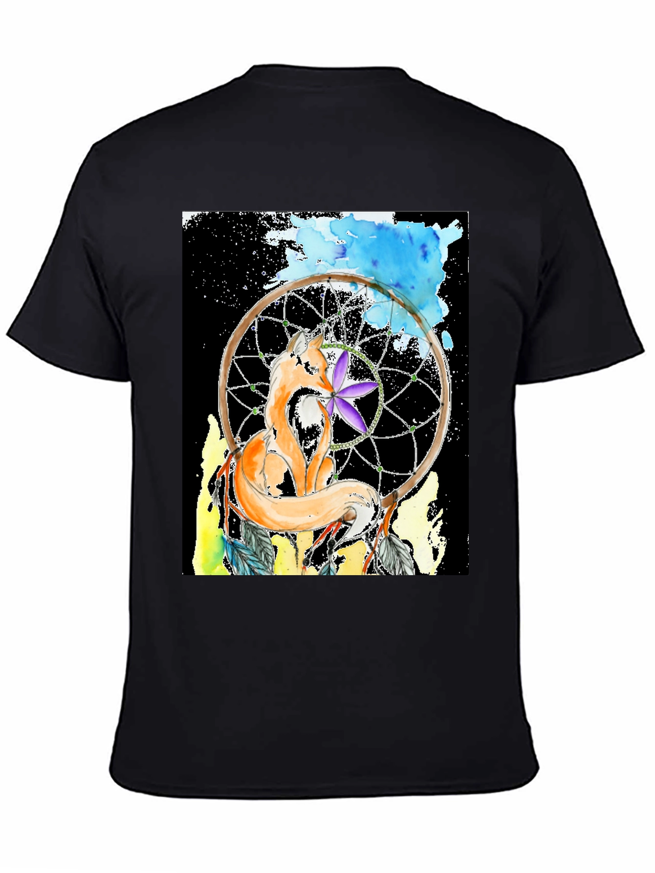 Fox Dreamcatcher Graphic Tee - Stylish Comfort