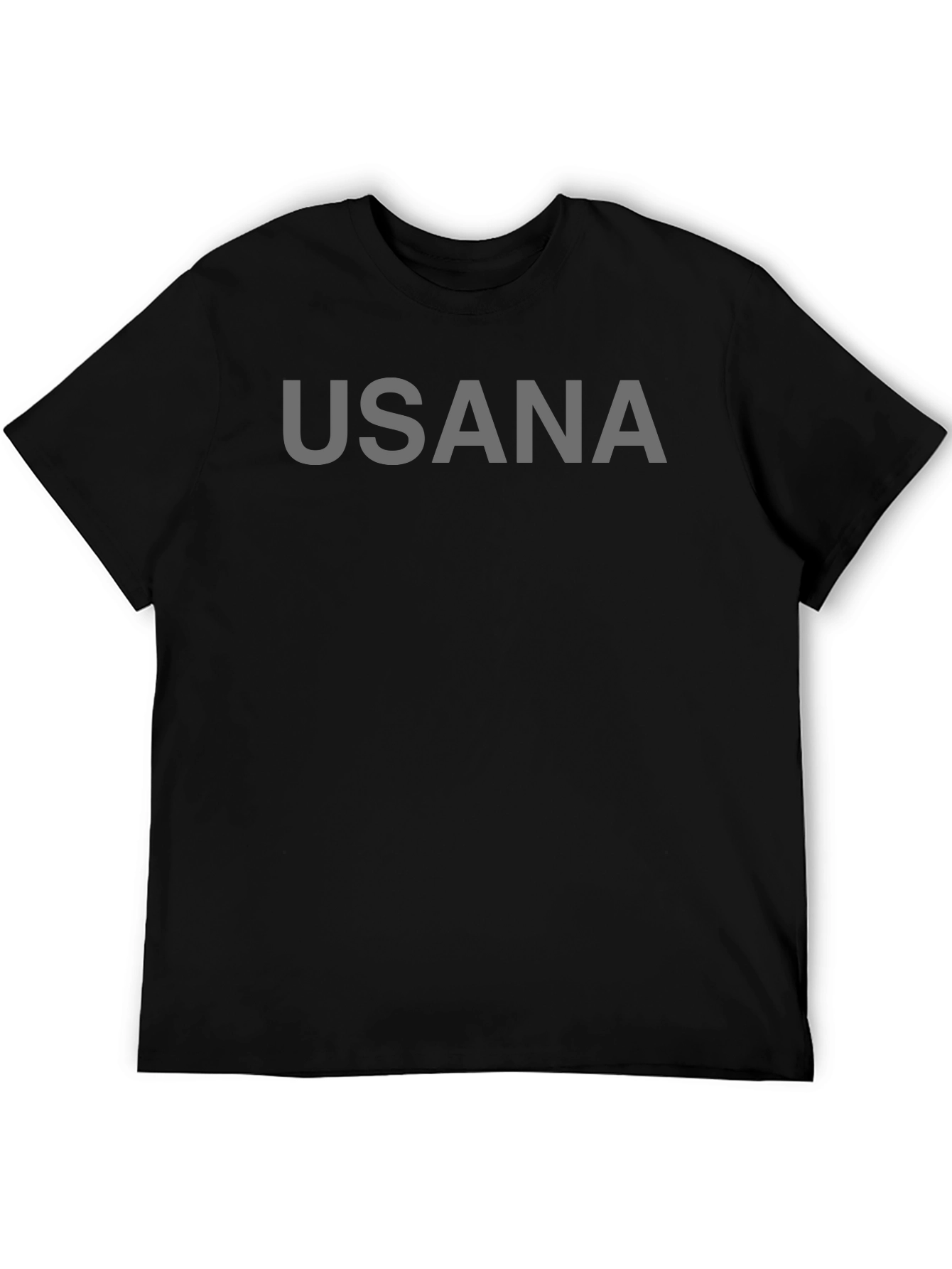 USANA Logo Black T-Shirt - Casual Comfort