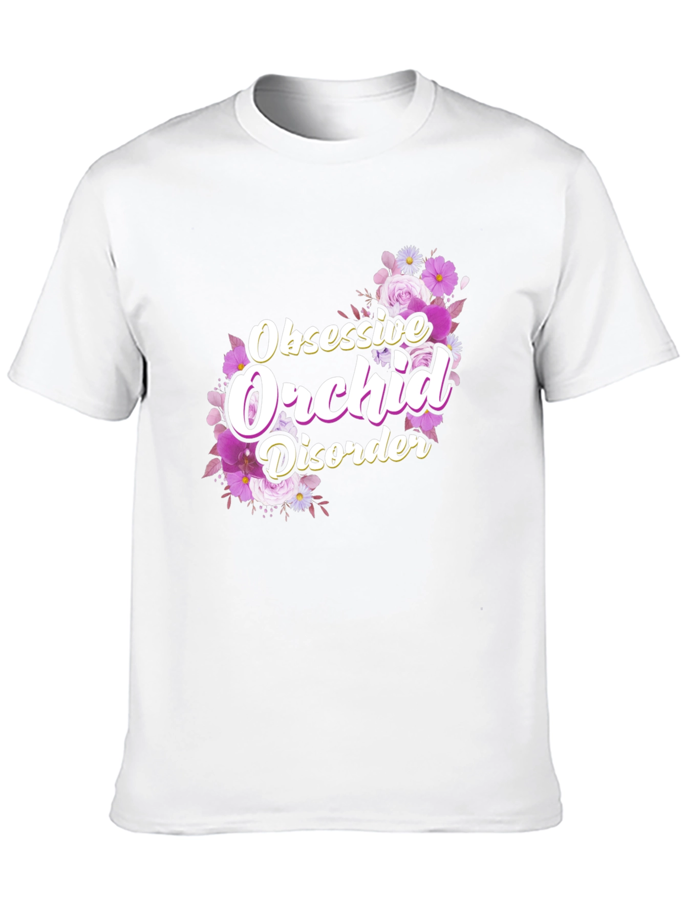 Obsessive Orchid Disorder Floral Graphic Tee