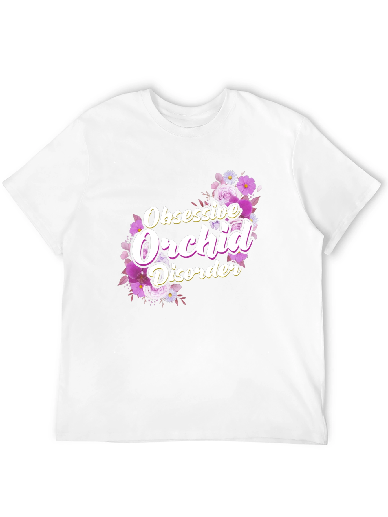 Obsessive Orchid Disorder Floral Graphic Tee