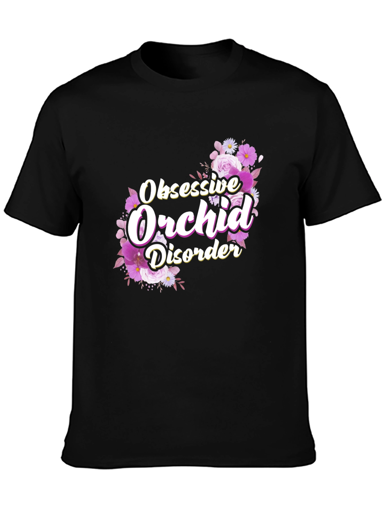 Obsessive Orchid Disorder Floral Graphic Tee
