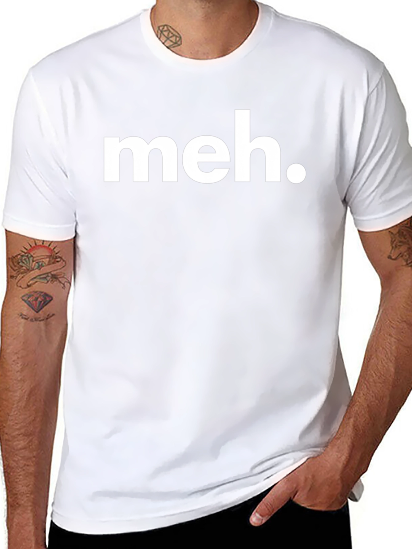 Meh. Graphic T-Shirt - Sarcastic Casual Wear