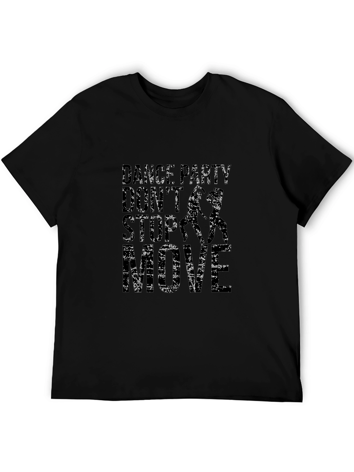 Dance Party Graphic T-Shirt - Black