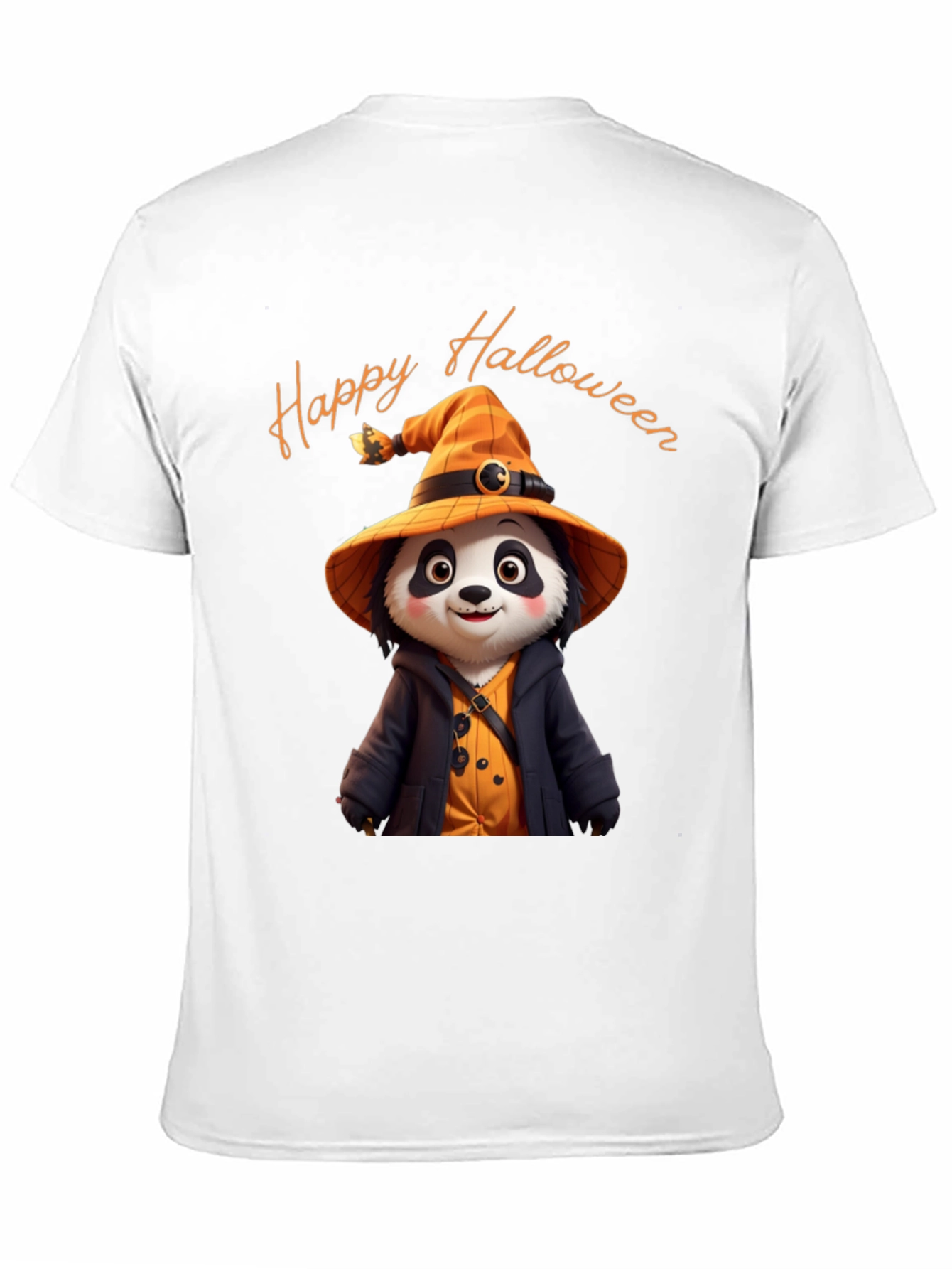 Happy Halloween Panda Witch T-Shirt