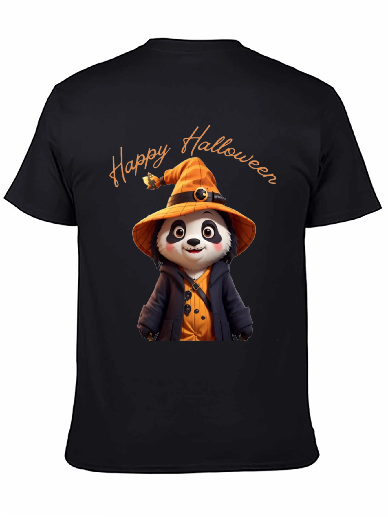 Happy Halloween Panda Witch T-Shirt
