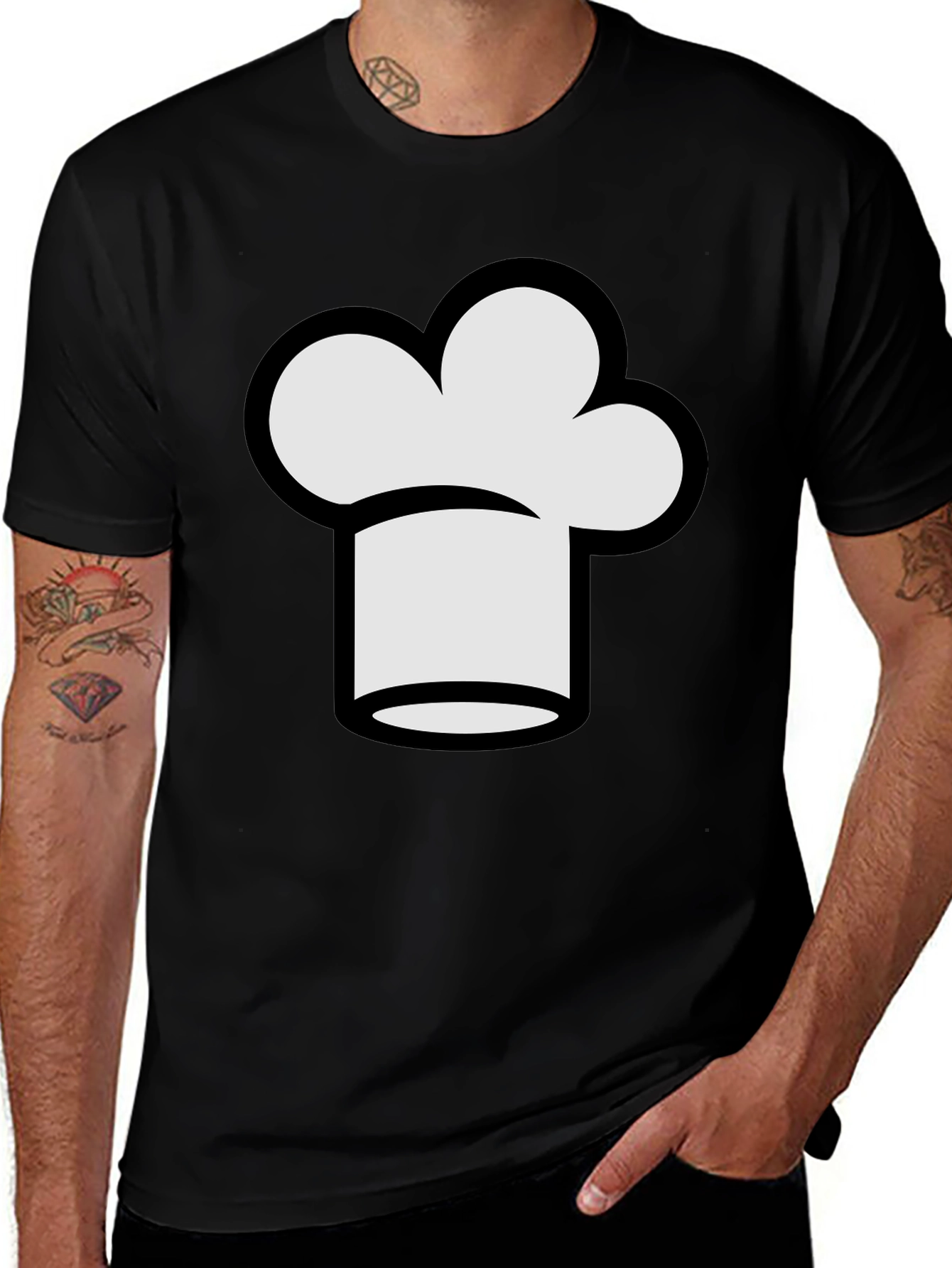 Chef Hat Graphic T-Shirt - Culinary Style