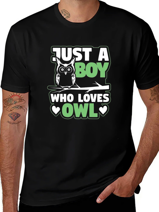 Just a Boy Who Loves Owls T-Shirt