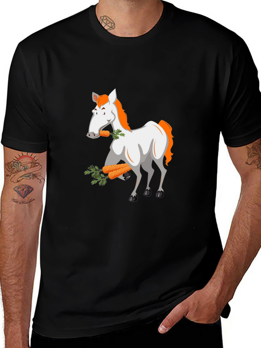 Horse & Carrot Graphic T-Shirt