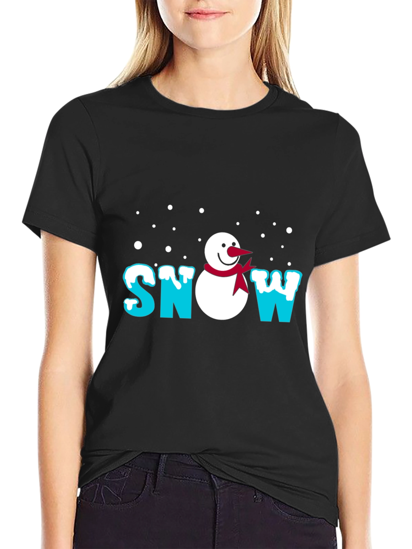 Snowman Graphic Tee - Winter Holiday T-Shirt