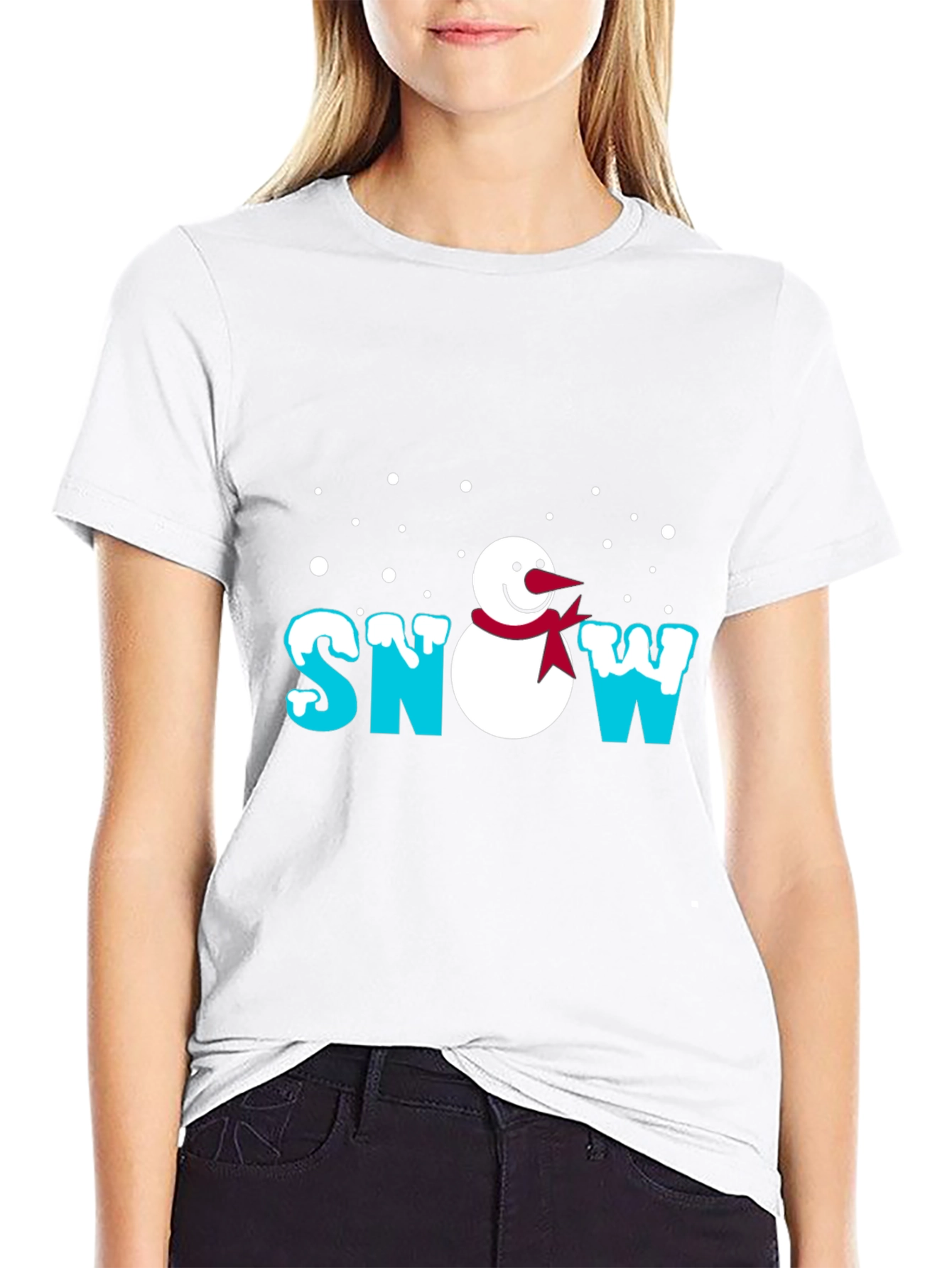 Snowman Graphic Tee - Winter Holiday T-Shirt