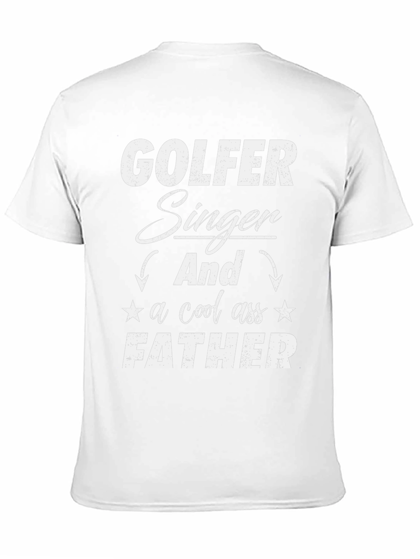 Golfer Singer Father Black Graphic Tee