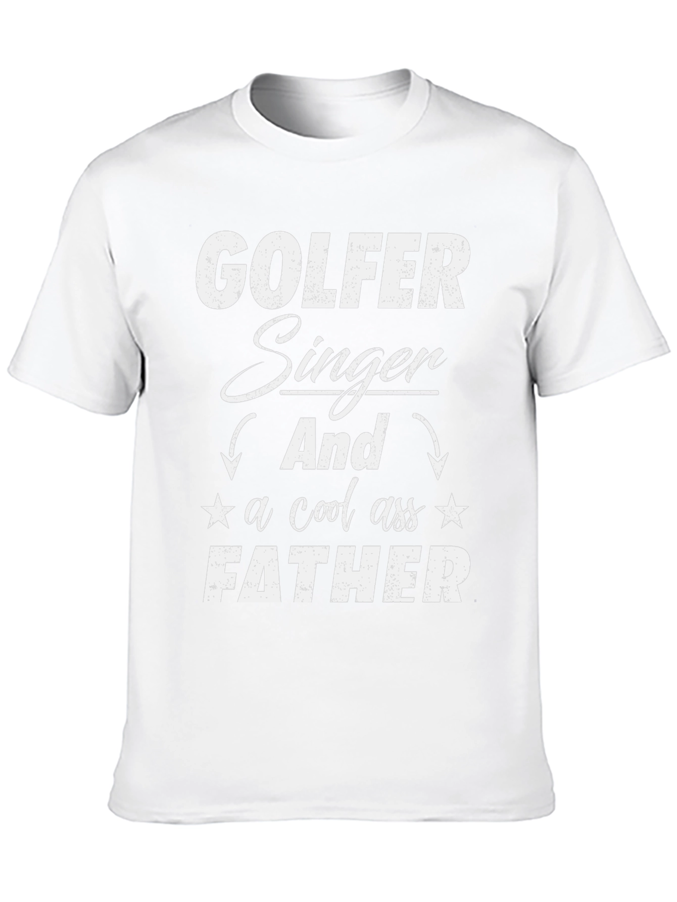 Golfer Singer Father Black Graphic Tee