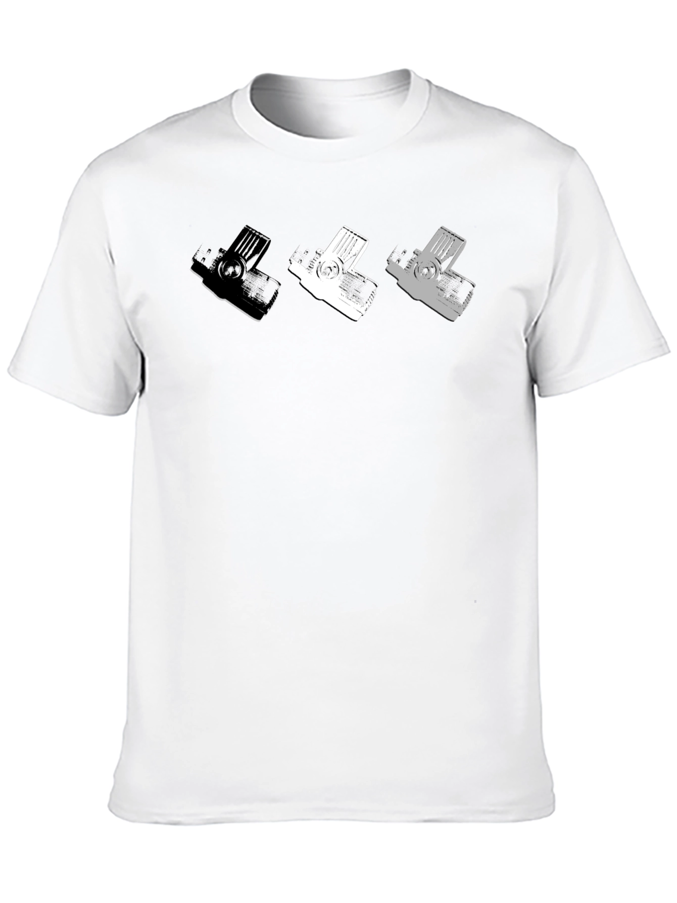 Retro Camera T-Shirt - Mens Black Graphic Tee