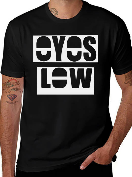 Eyes Low Graphic Tee - Modern Black T-Shirt