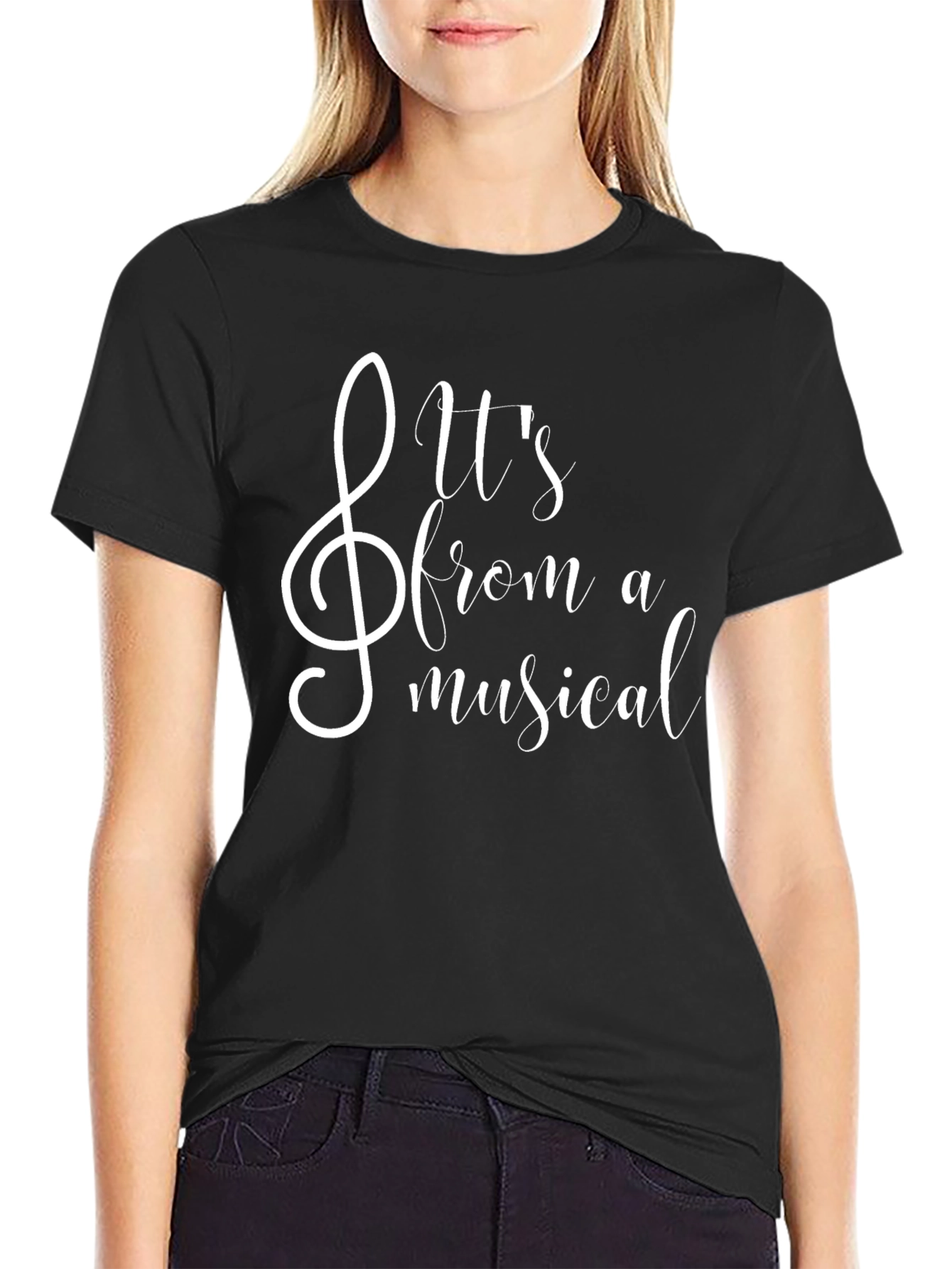 Musical T-Shirt - Treble Clef Design