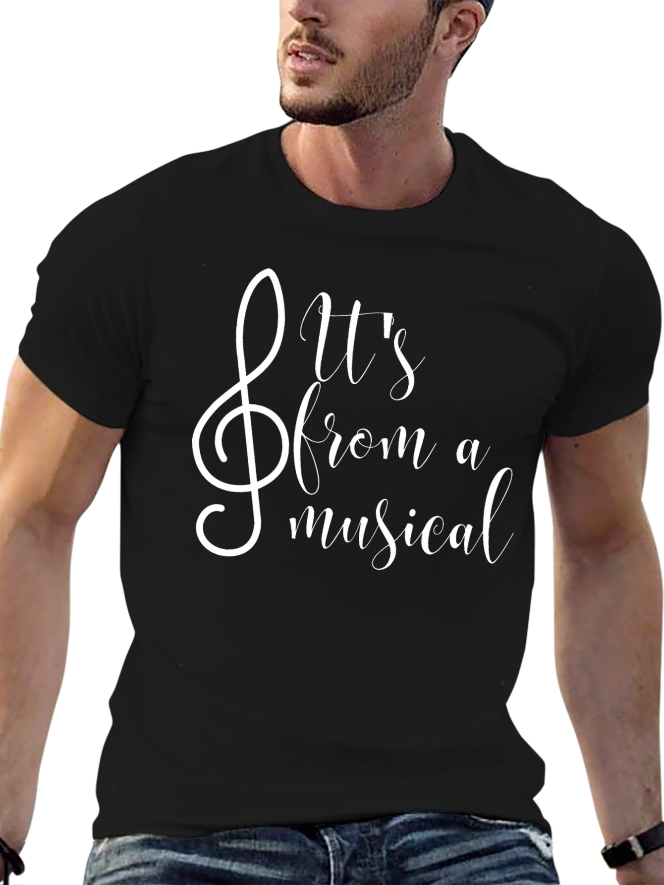 Musical T-Shirt - Treble Clef Design