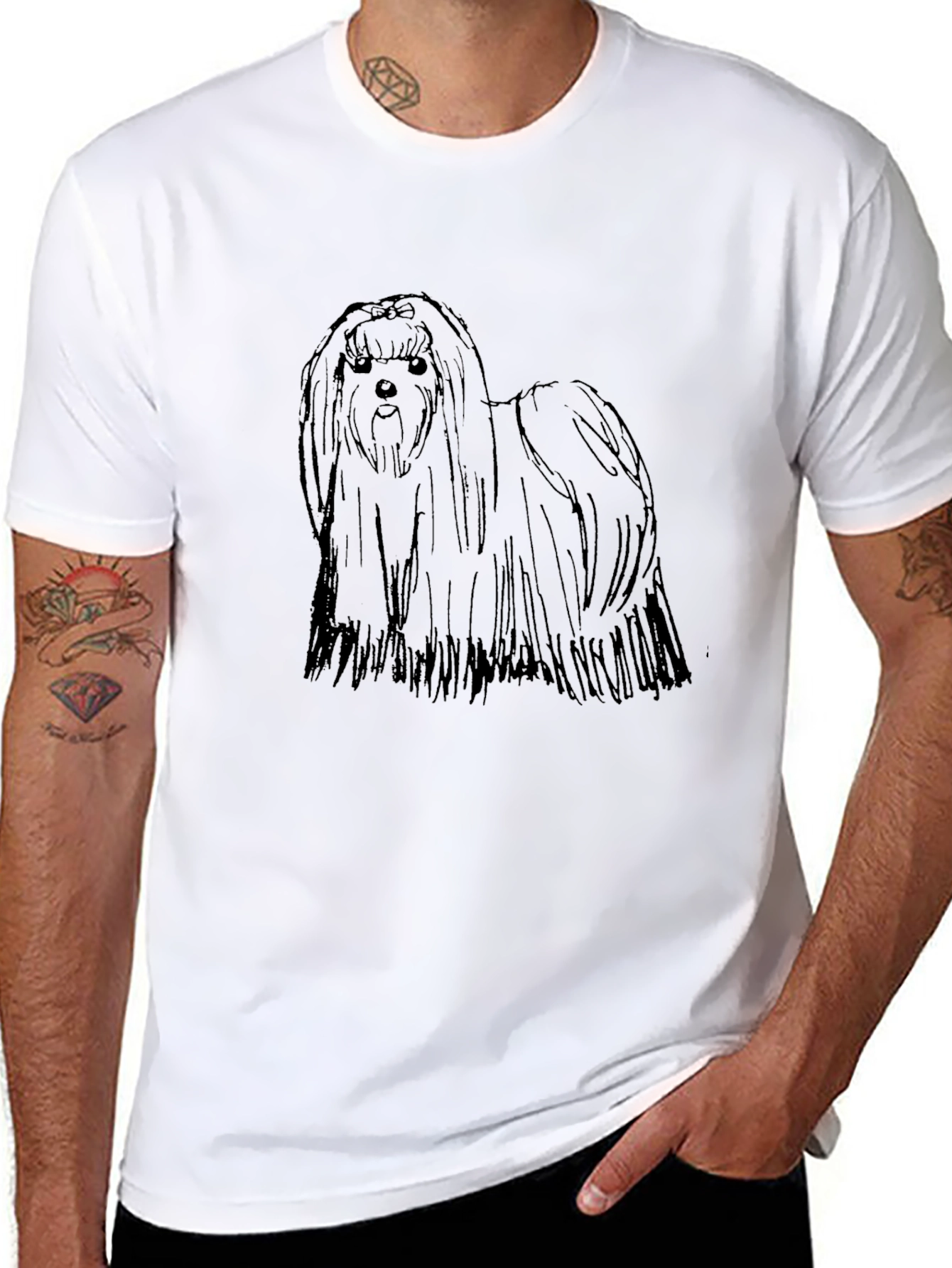 Dog Lover T-Shirt - Black Graphic Tee
