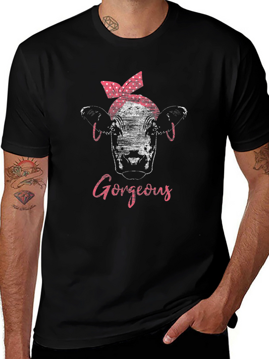 Gorgeous Cow Bandana Graphic Tee